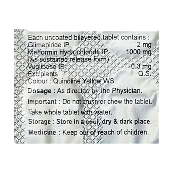 glimefine mv 2mg forte tablet 10's